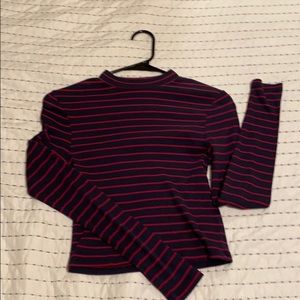 Long sleeve tight crop top